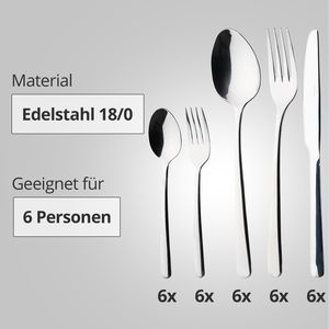 Produktbild für Besteck-Set Karcher Denver 123637, Edelstahl 18/0
