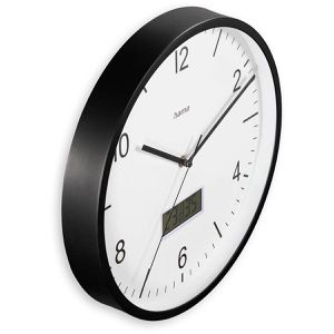 Produktbild für Wanduhr Hama Lanzarote, Kunststoff, analog, Funkuhr
