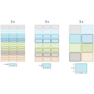 Produktbild für Namensetiketten Zweckform 51030, 8 Farben