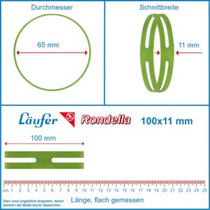 Produktbild für Kreuzbänder Läufer Rondella X-Band, 59072