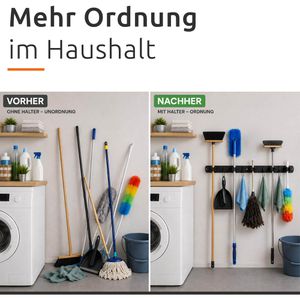 Produktbild für Gerätehalter ECENCE Gerätehalterleiste mit Haken zum kleben