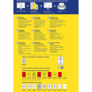 Produktbild für Preisetiketten Zweckform L3410REV-25, weiß