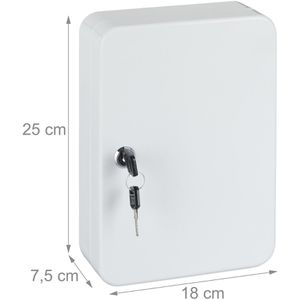 Produktbild für Schlüsselkasten Relaxdays 10025073, weiß