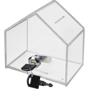 Produktbild für Spendenbox HMF 46911 Spendenhaus, Acryl, transparent