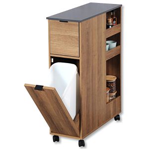 Produktbild für Nischenregal Kesper 24851, braun, mit Rollen