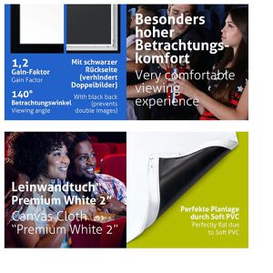 Produktbild für Beamer-Leinwand ESMART Professional MIRALE