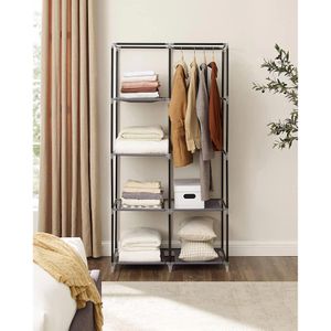 Produktbild für Kleiderschrank Songmics XL, RYG84H, grau