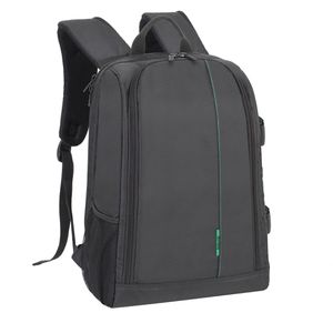 Kameratasche Rivacase Green Mantis 7490, aus Polyester,schwarz