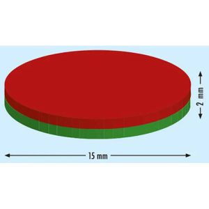 Produktbild für Magnete Böttcher-AG N35, silber, Neodym Magnet