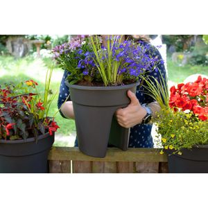 Produktbild für Blumenkasten KHW Flowerclip, anthrazit
