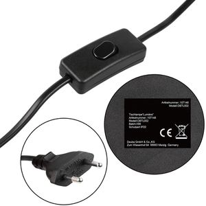 Produktbild für Tischlampe Monzana Lumiere, mit E14-Fassung
