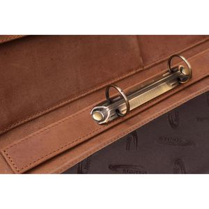 Produktbild für Schreibmappe Menzo MB55, braun, Echt Leder
