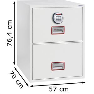 Produktbild für Hängeregisterschrank Phoenix FS2272E, feuerfest