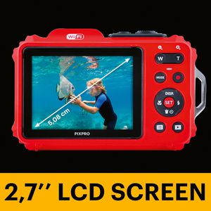 Produktbild für Kompaktkamera Kodak Pixpro WPZ2 rot, mit 2,7 Zoll Display