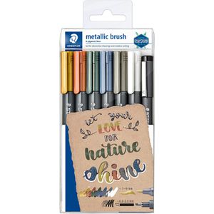 Brush-Pen Staedtler 8321 TB7 metallic&white brush