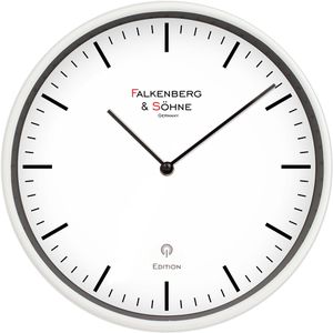 Produktbild für Wanduhr Falkenberg&amp;Söhne Design, Kunststoff, analog, Funkuhr