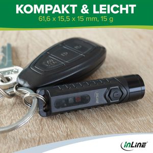 Produktbild für Bluetooth-Tracker InLine KeyFinder mit Licht, für iOS
