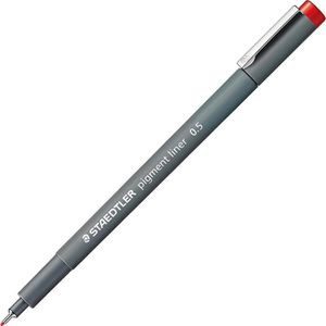 Fineliner Staedtler pigment liner, 308 05-2, rot