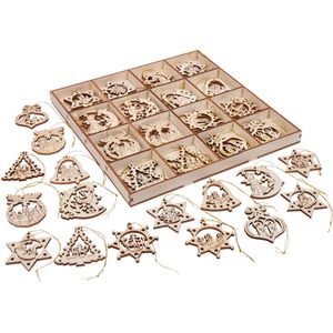 Produktbild für Weihnachtsbaumschmuck BRUBAKER 8024, 3,2-4 cm