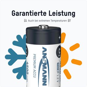 Produktbild für Akku Ansmann Premium, 1,2 V, 4500 mAh