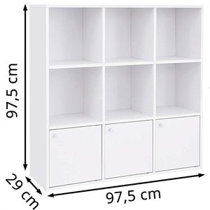 Produktbild für Bücherregal Vasagle LBC33WT, weiß