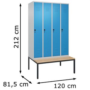 Produktbild für Spind CP-Möbel Classic PLUS, lichtblau