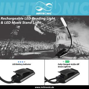 Produktbild für Leselampe Infitronic IN9LEDNLPRO2B, mit Klemme