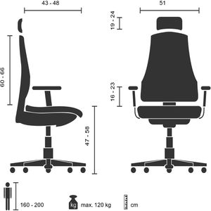 Produktbild für Bürostuhl hJh-OFFICE VENUS ONE, 657000