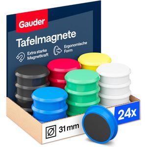 Produktbild für Magnete Gauder farbig sortiert