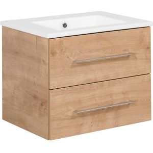 Produktbild für Waschtisch Fackelmann B.perfekt, mit Spiegelschrank, eiche