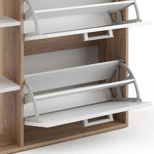 Produktbild für Schuhschrank Vicco Orlando, sonoma eiche / weiß