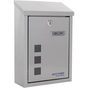 Briefkasten Rottner T06047, Casa Inox, silber, aus Edelstahl
