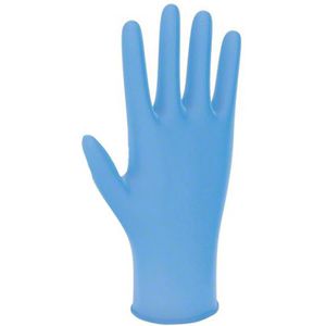 Produktbild für Einmalhandschuhe B.Braun Vasco Nitril sky-blue, blau, 100 Stk