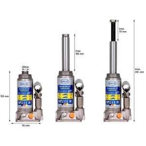 Produktbild für Stempelwagenheber Alca 431000, hydraulisch
