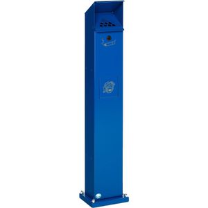 Produktbild für Aschenbecher VAR SG 115, enzianblau, für Outdoor, mit Dach
