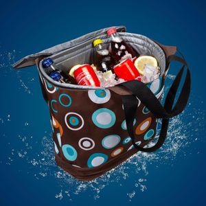 Produktbild für Kühltasche anndora 2-in-1 Einkaufstasche, braun, faltbar