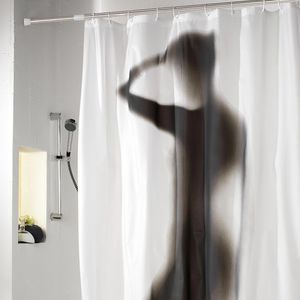 Produktbild für Duschvorhangstange Relaxdays Teleskopstange