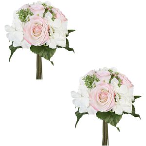 Kunstblume Creativ-green Rosen-Hortensienbouquet