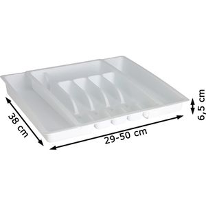 Produktbild für Besteckkasten Zeller 24891, weiß, aus Kunststoff