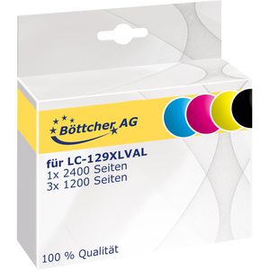 Produktbild für Tinte Böttcher-AG für Brother LC-129XL / LC-125XL