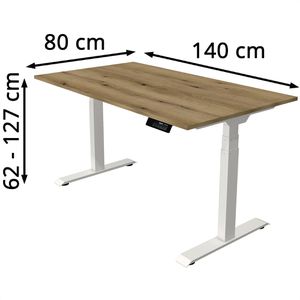 Produktbild für Schreibtisch Kerkmann Move 1 stable, asteiche / weiß