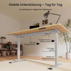 Produktbild für Schreibtischgestell FlexiSpot E1S-Pro, 4 Memoryspeicher