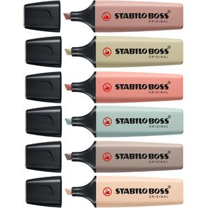 Textmarker Stabilo Boss Original NatureCOLORS, 6 Stück