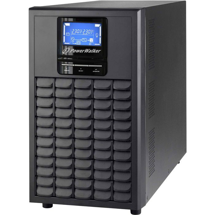 PowerWalker VFI 3000 TG UPS - 3000VA/2700W, Doppia Conversione Online, 5 Prese, Batterie Interne, LCD