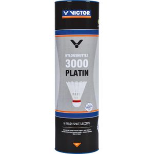 Produktbild für Badminton-Bälle VICTOR Nylon Shuttle 3000 Platin