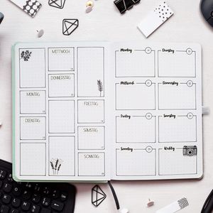 Produktbild für Washi-Tape Papierdrachen Bullet Journal