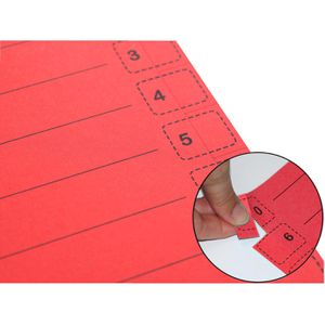 Produktbild für Trennblätter DONAU 8611001-04, mit Perforation, A4
