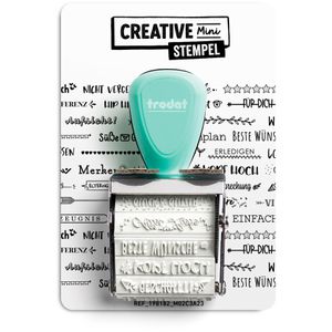 Produktbild für Motivstempel Trodat Creative Mini Beste Wünsche, aus Metall