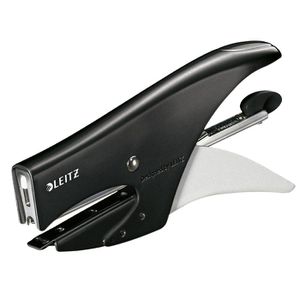 Heftzange Leitz 55311195, WOW, aus Metall, schwarz metallic