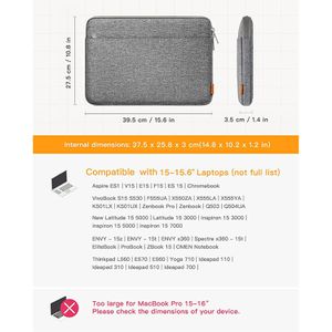 Produktbild für Laptophülle Inateck LB01005-15, bis 15,6 Zoll